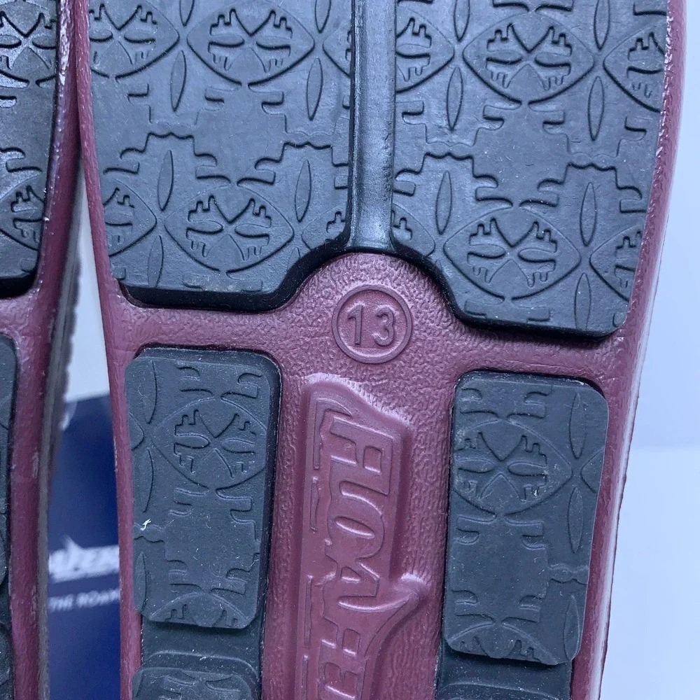 Floafers Kids Size C13 Burgundy Patent Prodigy Driver Foam Slip On Loafers NWT